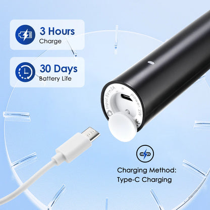 Electric Toothbrush Rotary Cleaning Teeth Brush Smart Timing with 4 Heads 5 Modes Setting Teeth Whitening Oral Car Rechargeable