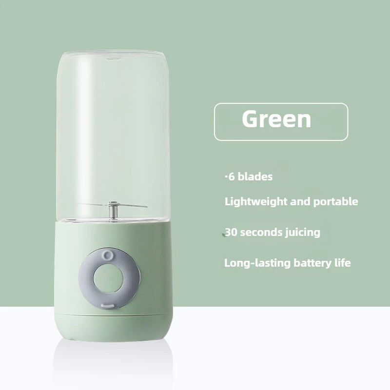 500ML Electric Juicer Portable Smoothie Blender 6 Knife Mini Blenders USB Wireless Rechargeable Mixer Juicers Cup For Travel