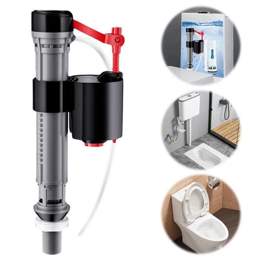 Universal Toilet Fill Valve Adjustable Height Tank and Bowl Water Control 19.5-30.5cm  Bathroom Shank Inlet Float