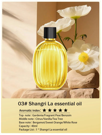 Rechargeable portable aromatherapy diffuser - Essential oil therapy machine - 6 types of aromatherapy oils -5 spray modes