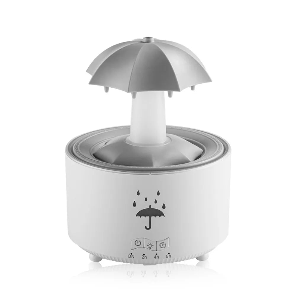 Christmas Tree Raindrops Air Humidifier UFO Umbrella Aroma Essential Oils Diffuser RGB Night Lights Home Office Aroma Diffuser