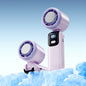 29000 RPM Semiconductor Refrigeration Handheld Electric Fan High-speed Violent Turbo Fan Folding Neck Hanging Ice Pack Small Fan