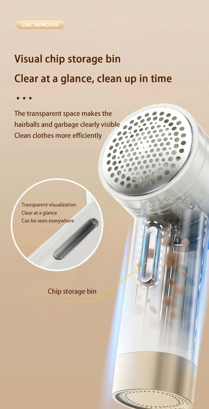 Rechargeable Wireless Lint Remover Digital Display Fabric Shaver With LCD Screen 3 in 1 Sweater Defuzzer for Clothes Socks Sofa