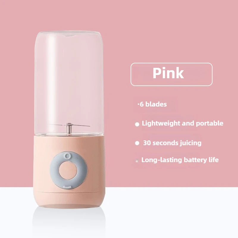 500ML Electric Juicer Portable Smoothie Blender 6 Knife Mini Blenders USB Wireless Rechargeable Mixer Juicers Cup For Travel
