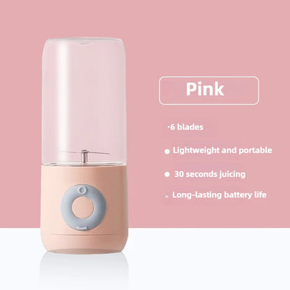 500ML Electric Juicer Portable Smoothie Blender 6 Knife Mini Blenders USB Wireless Rechargeable Mixer Juicers Cup For Travel