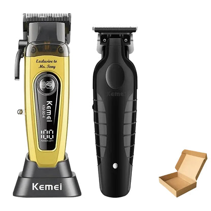Kemei 2299 90-4 1102 11500RPM Rechargeable Hair Clippers Barber Cordless Hair Trimmer Electric Shaver Men Hair Cutting Machine