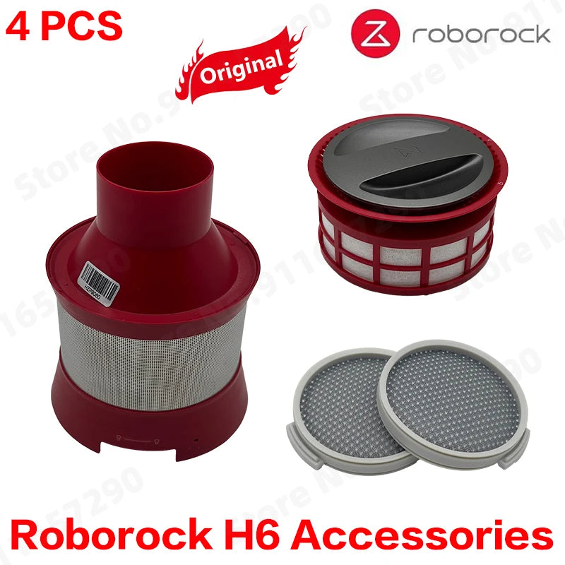 Roborock H6 HEPA Filter Extension Rod Gap Suction Brush Electric Mite Removal Brush Floor Brush Hoses water tank Trigger Switch
