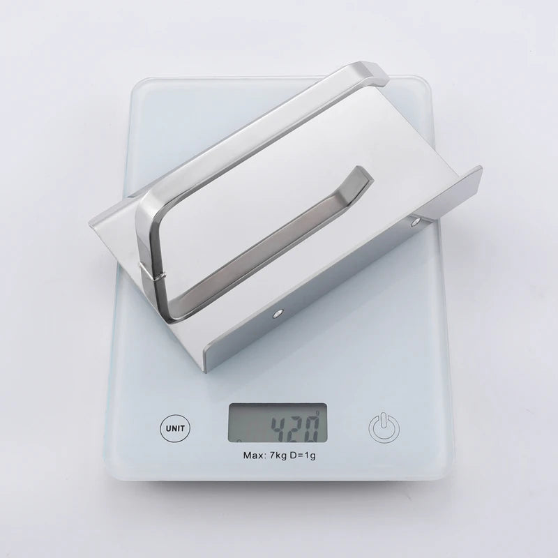 High Quality Wall Mounted Toilet Paper Holder Rustproof Thickened 304 Stainless Steel Storage Rack for Bathroom Kitchen