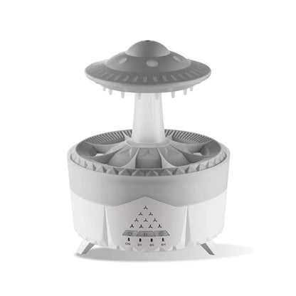 Christmas Tree Raindrops Air Humidifier UFO Umbrella Aroma Essential Oils Diffuser RGB Night Lights Home Office Aroma Diffuser