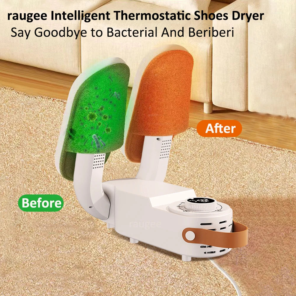 Foldable Shoe Dryer Electric Shoe Warmer Heater Boot Warmer Shoe Intelligent Timer Shoe Dryer Deodorizing Sterilizing Shoe Dryer