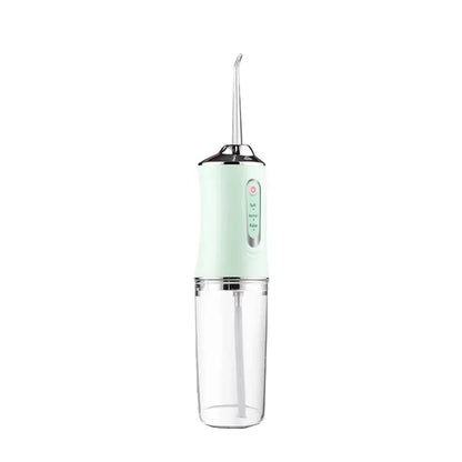 Oral Irrigator Portable Dental Water Flosser USB Rechargeable Water Jet Floss Tooth Pick 4 Jet Tip 220ml 3 Modes Dental Cleaner