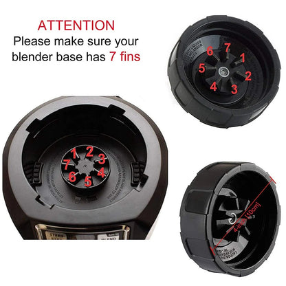 Lid and 32OZ Cup and 7 Fins Blade for Compatible for Ninja Auto IQ 1000W Blender Accessories Replacement Parts BL482-LITE