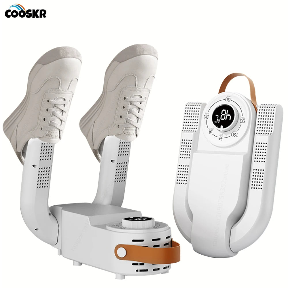 Foldable Shoe Dryer Electric Shoe Warmer Heater Boot Warmer Shoe Intelligent Timer Shoe Dryer Deodorizing Sterilizing Shoe Dryer