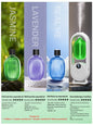 Rechargeable portable aromatherapy diffuser - Essential oil therapy machine - 6 types of aromatherapy oils -5 spray modes