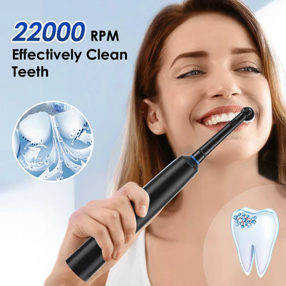 Electric Toothbrush Rotary Cleaning Teeth Brush Smart Timing with 4 Heads 5 Modes Setting Teeth Whitening Oral Car Rechargeable