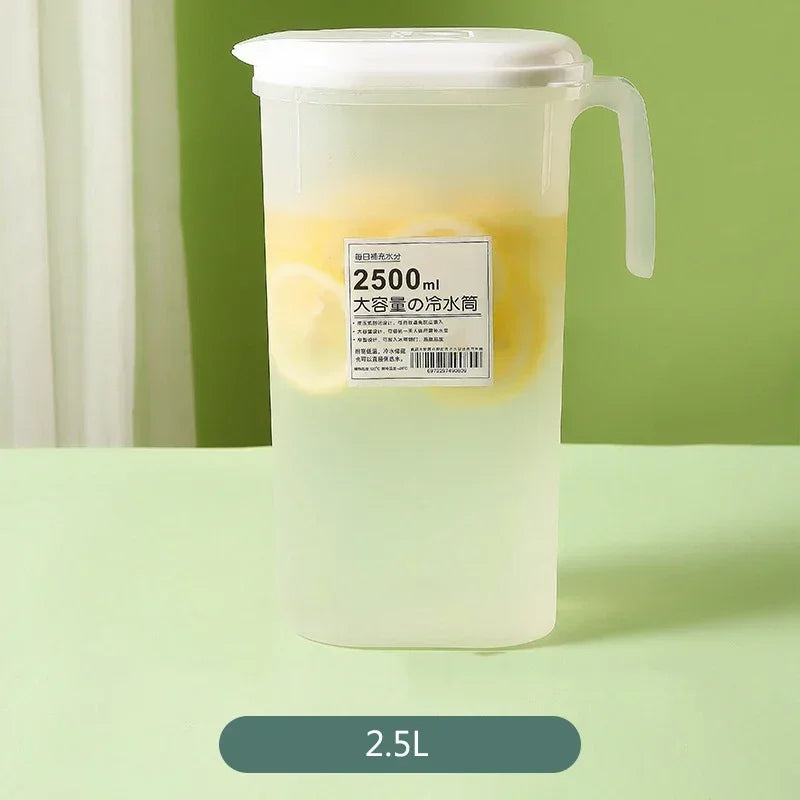 Large Capacity Cold Water Pitcher Cold Kettle Iced Beverage Dispenser Refrigerator  Cold Juice Lemonade Drinks Storage Tank